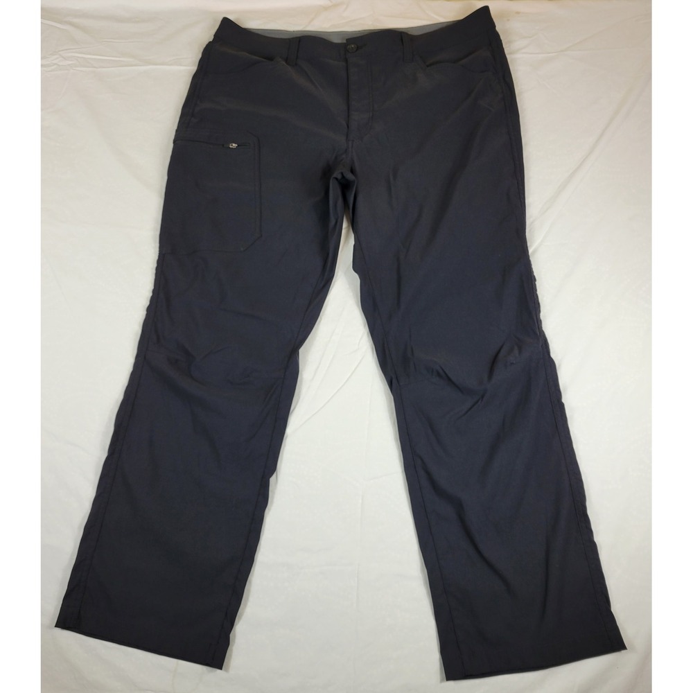 Eddie Bauer Ranier Pants Mens 38x30 Black Nylon Spandex Stretch Performance